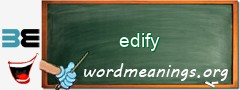 WordMeaning blackboard for edify